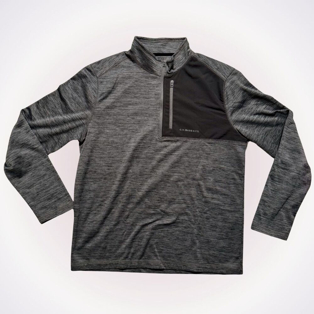 G.H. Bass & Co Quarter Zip Performance Pullover | Sz M